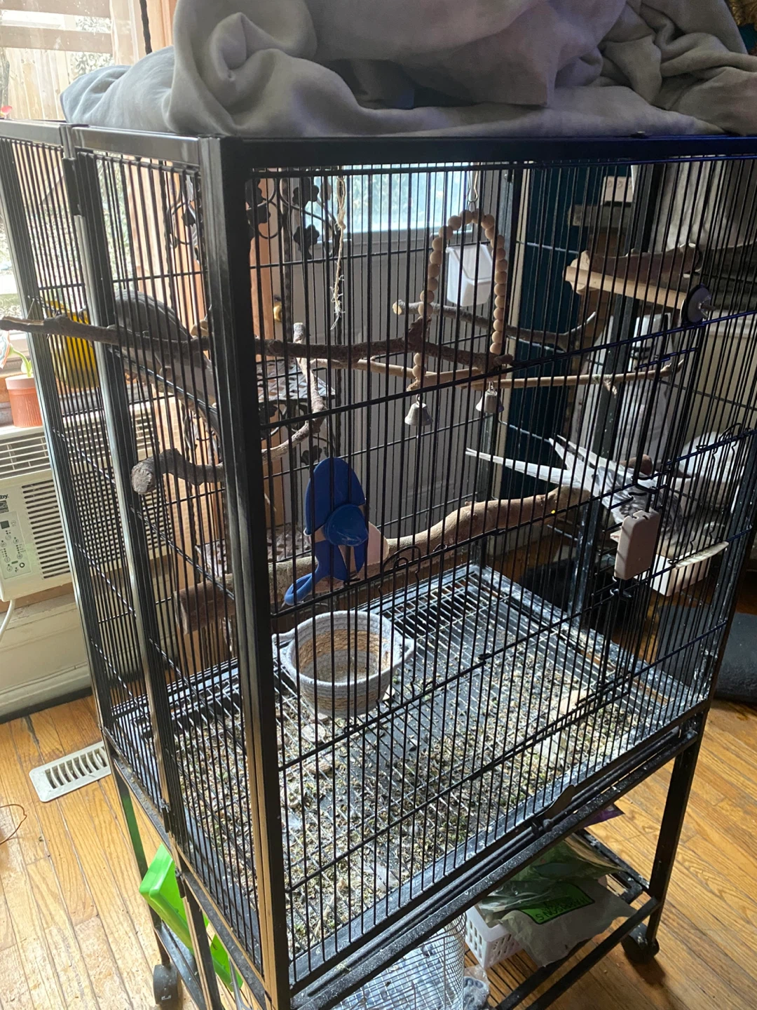 Large Bird Cage with Perches - photo 2