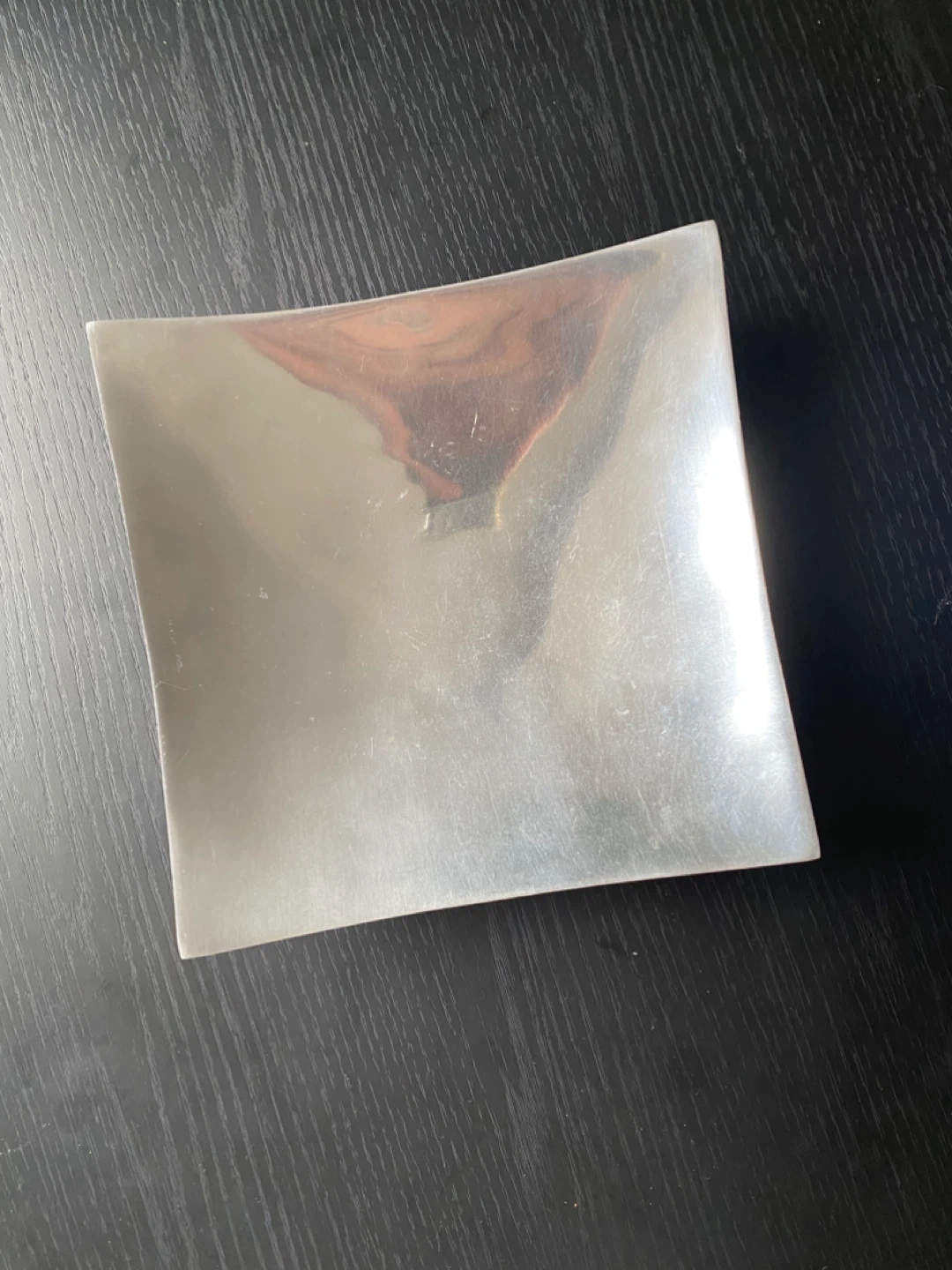 Minimalist Large Brushed Aluminum Platter / Catchall - photo 3