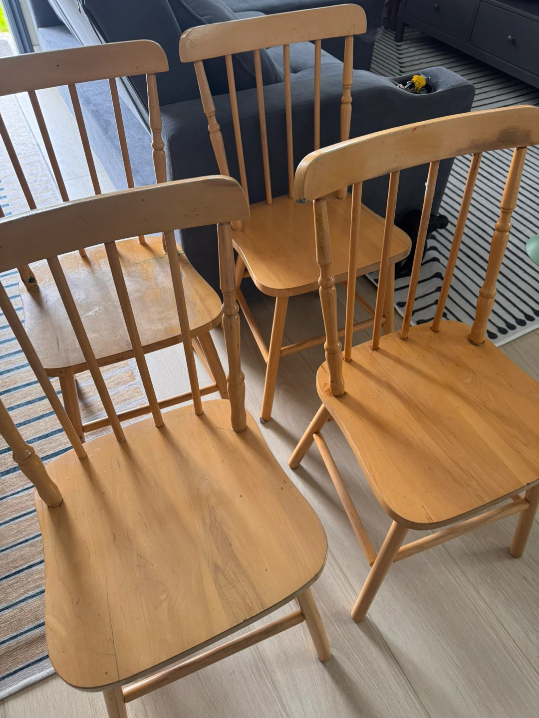 FREE Set of 6 Wooden Dining Chairs