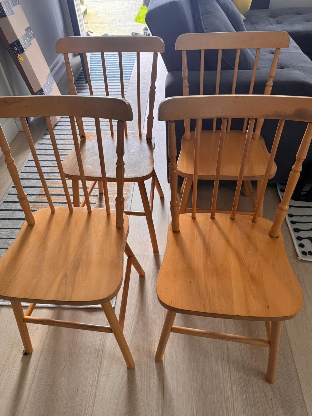 FREE Set of 6 Wooden Dining Chairs - photo 2