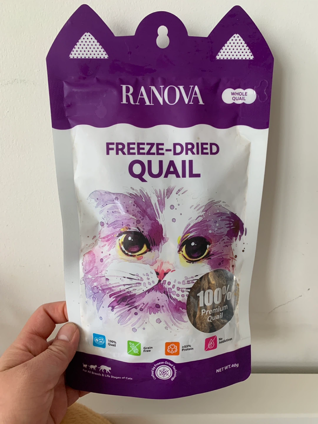 ✨FREE✨#1 Ranova Freeze-Dried Quail Cat Treats 40g - photo 2
