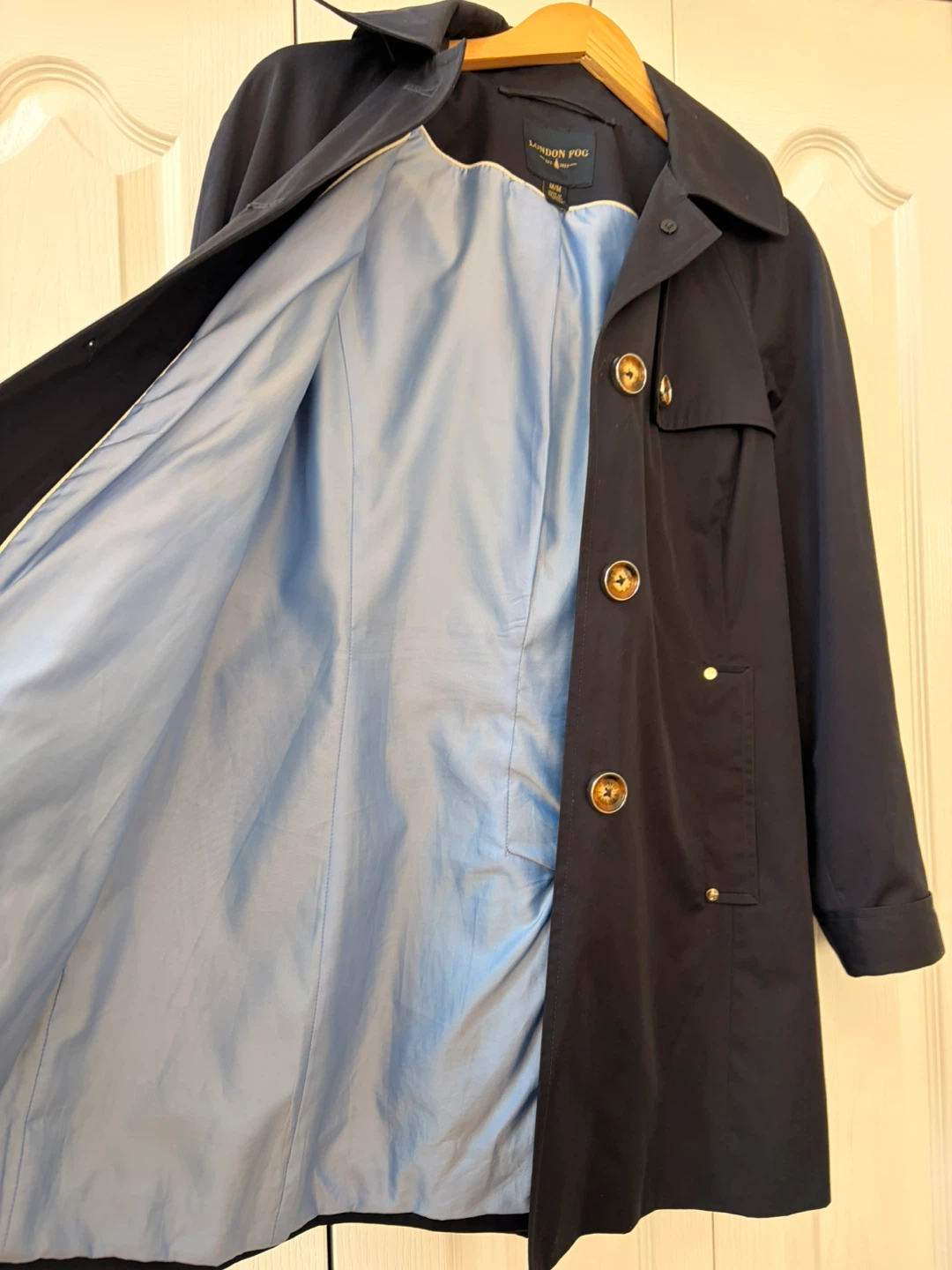 London Fog Women's Navy Trench Coat - photo 3