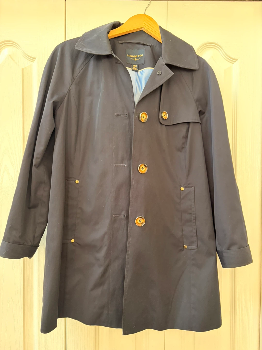 London Fog Women's Navy Trench Coat