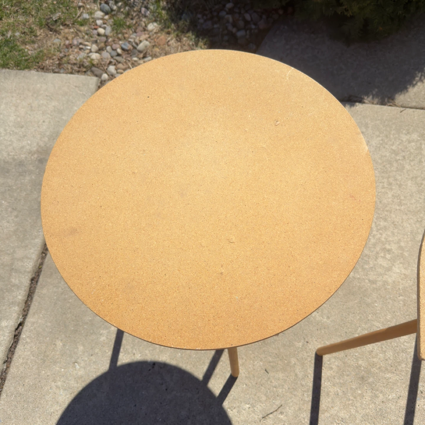 Set of 2 Round and Half-Moon Side Tables - photo 2