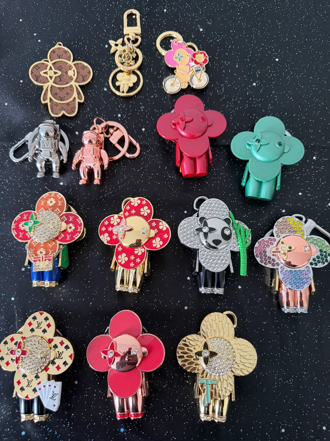 Flower Bag Charms/Keychains