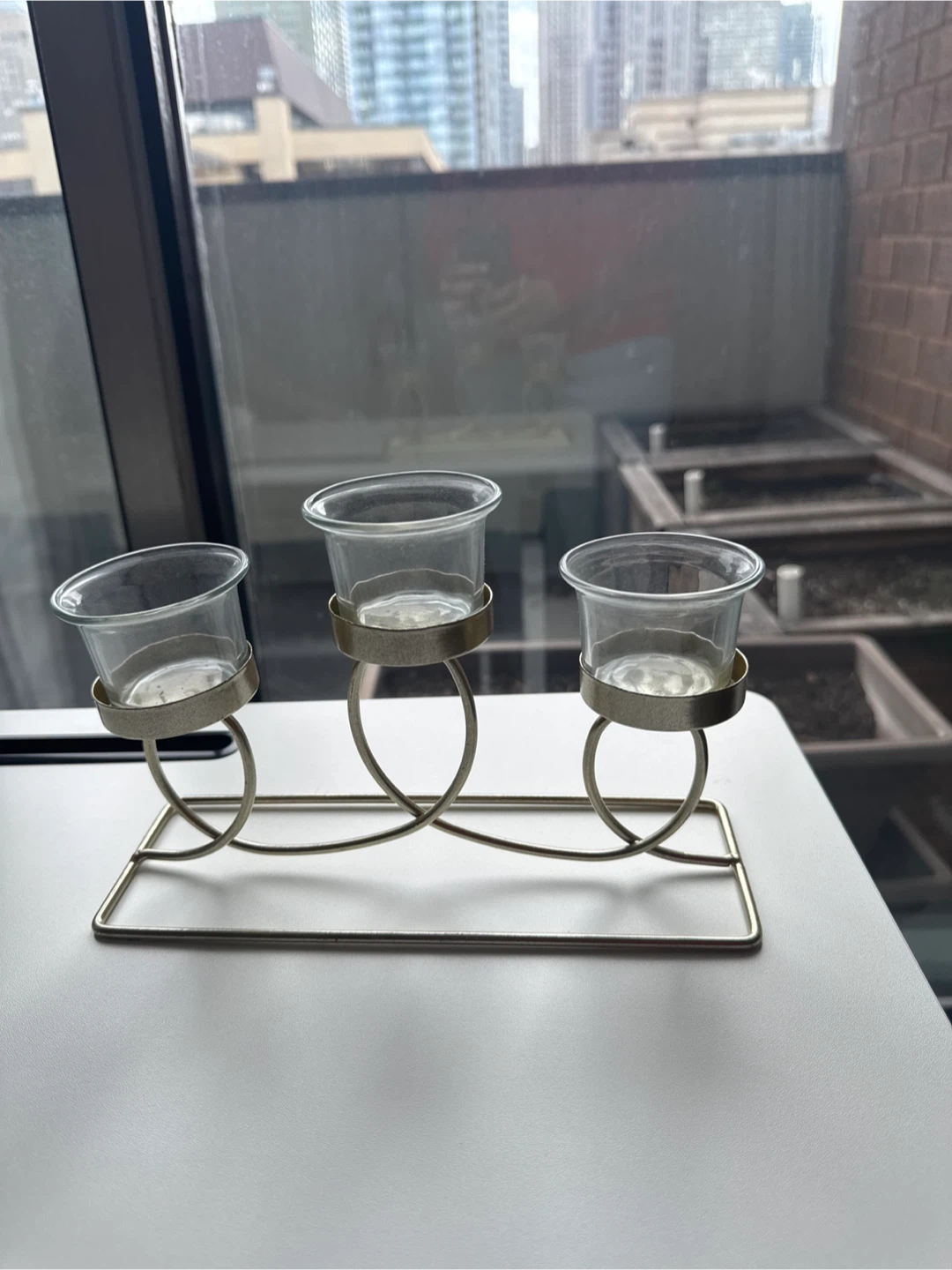 Triple Votive Candle Holder
