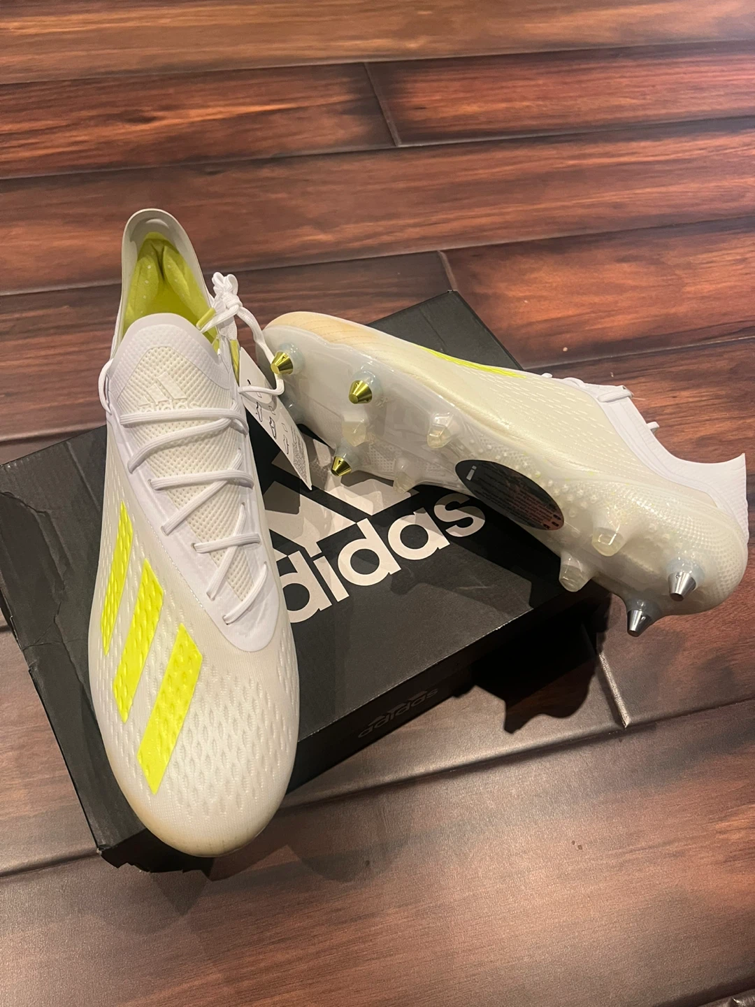 Adidas X 19.3 Football Cleats - White/Yellow - photo 3