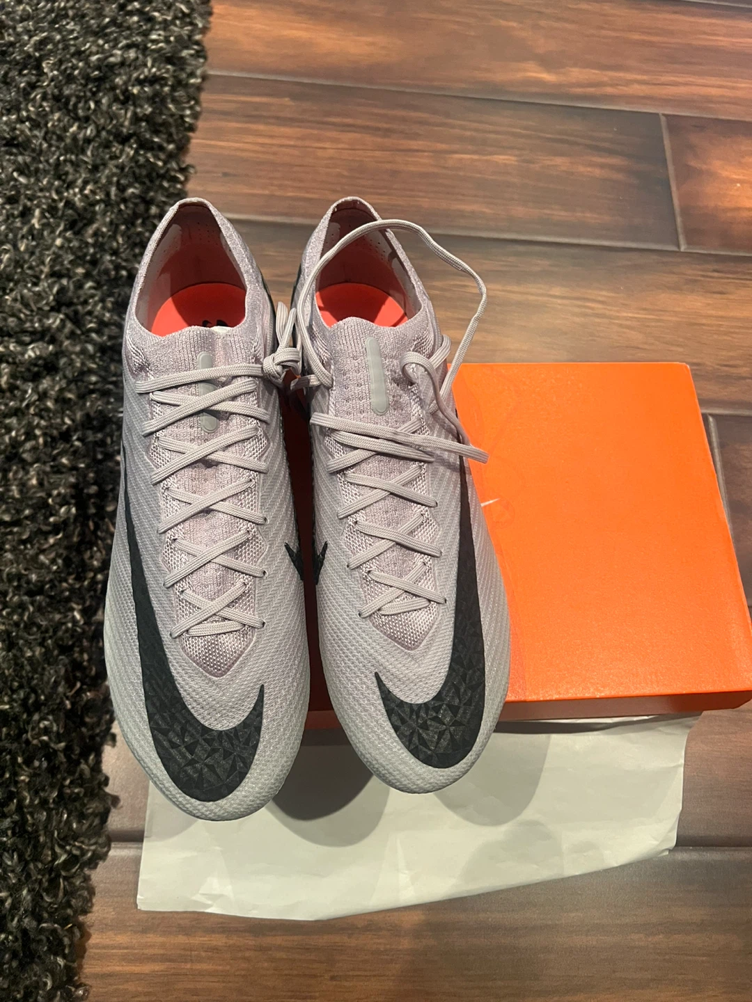 Nike Mercurial Vapor 14 FG Soccer Cleats - Size 9.5 - Grey/Black