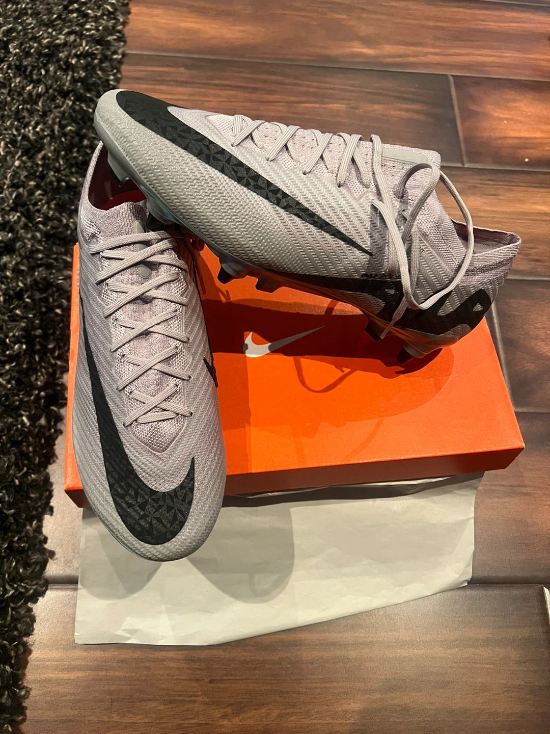 Nike Mercurial Vapor 14 FG Soccer Cleats - Size 9.5 - Grey/Black - photo 3