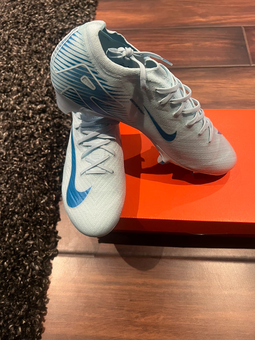 Nike Mercurial Soccer Cleats Light Blue - photo 3