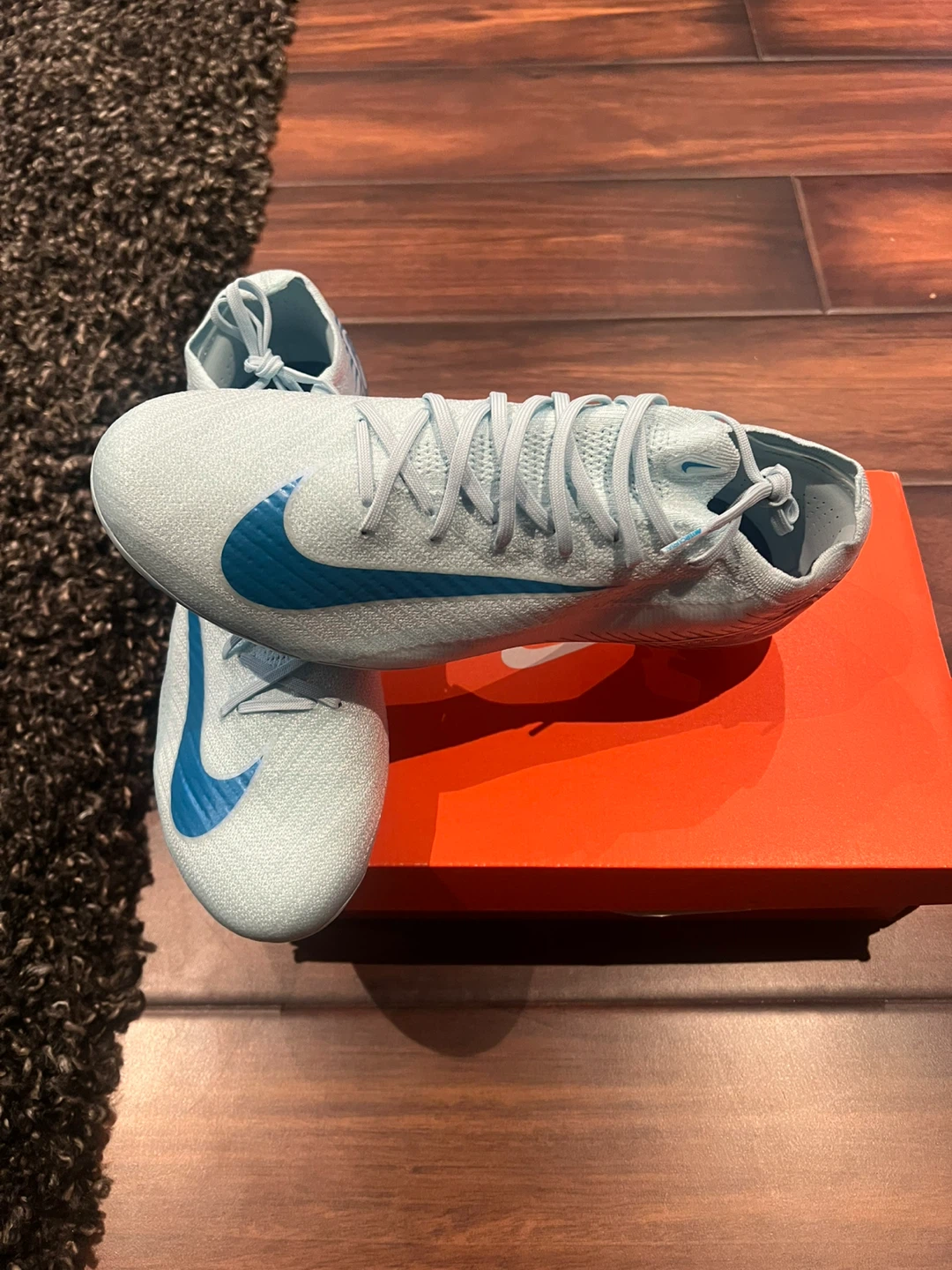 Nike Mercurial Soccer Cleats Light Blue - photo 2