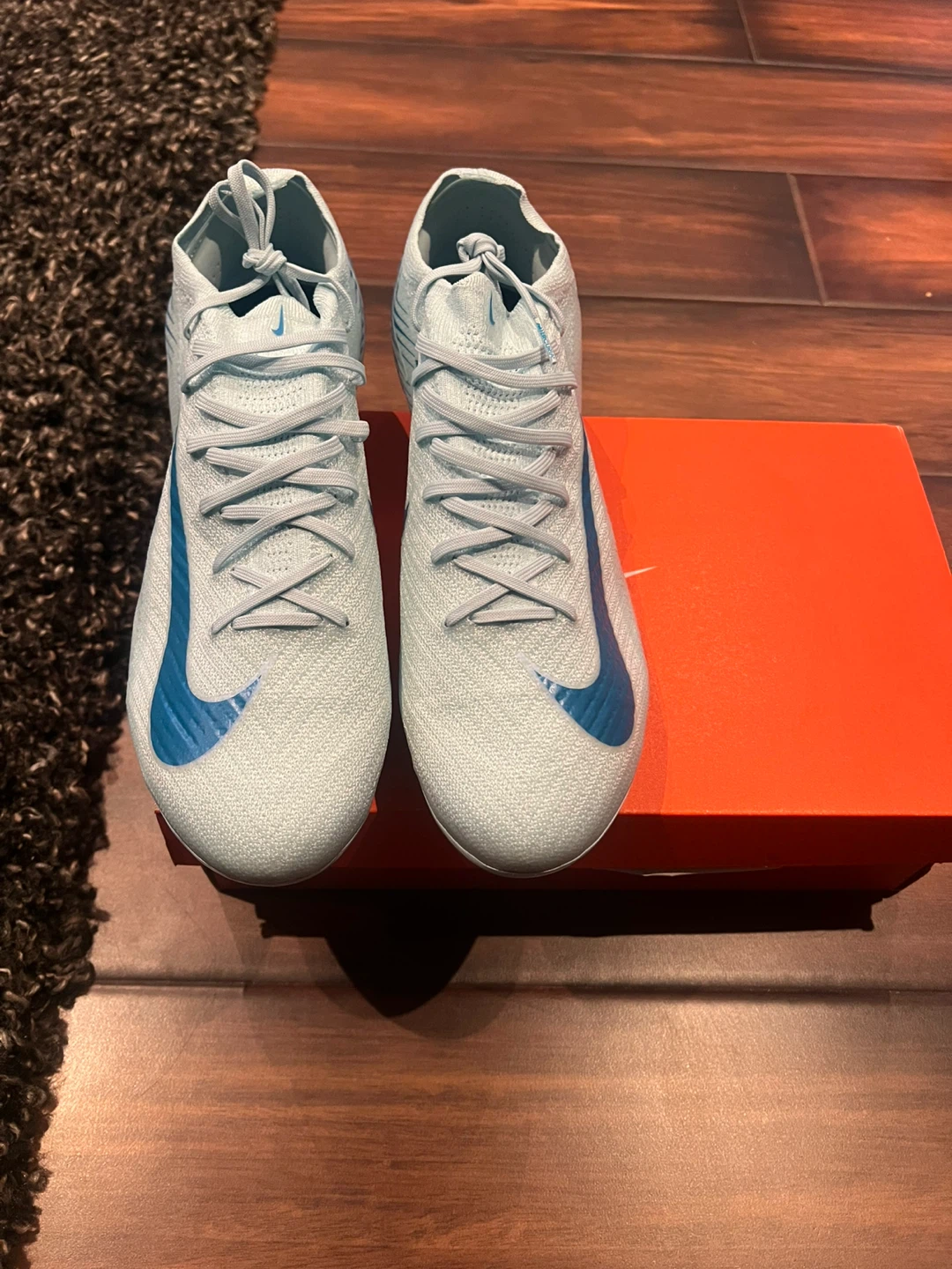 Nike Mercurial Soccer Cleats Light Blue