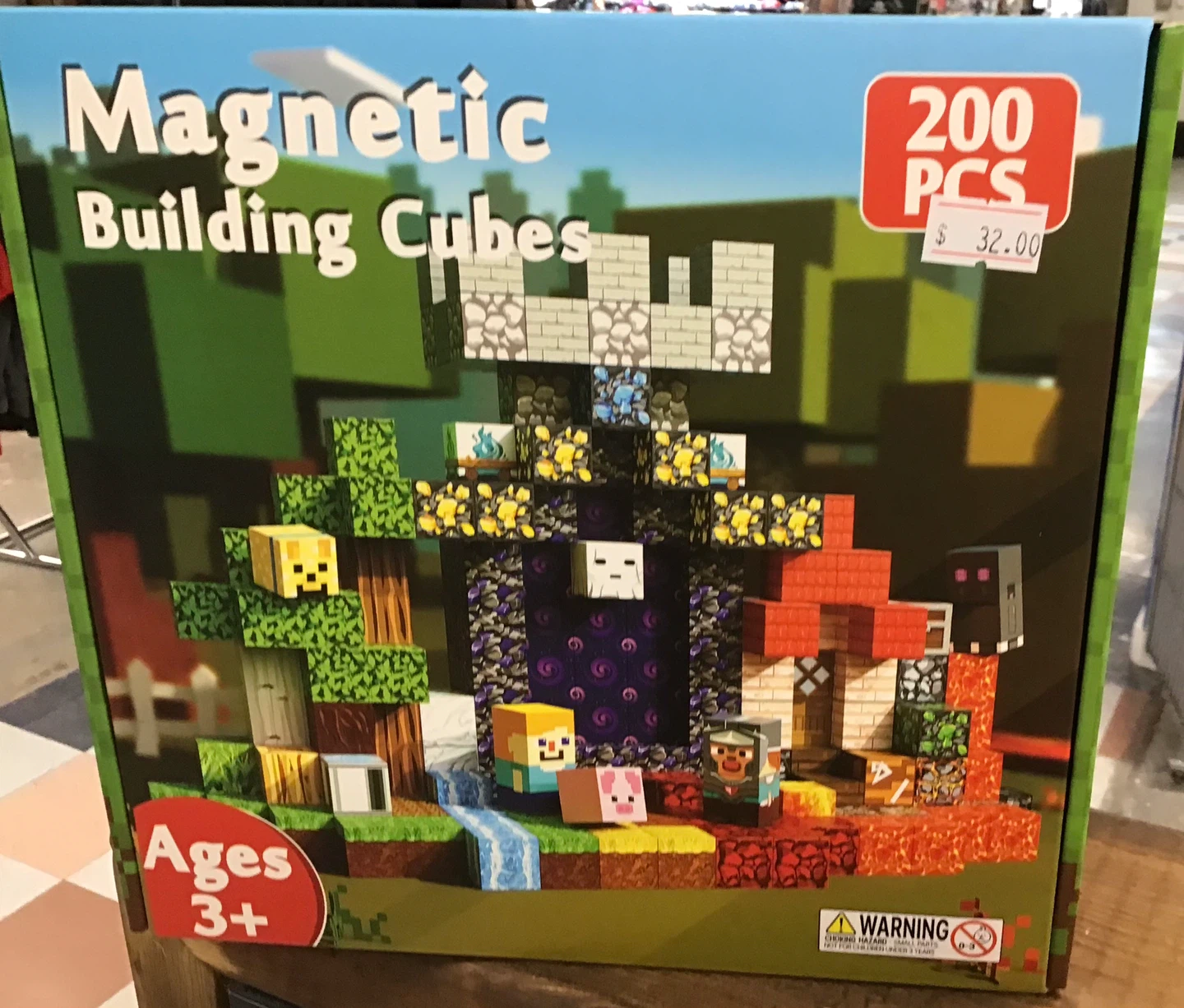 Magnetic Building Cubes - 200 Pieces