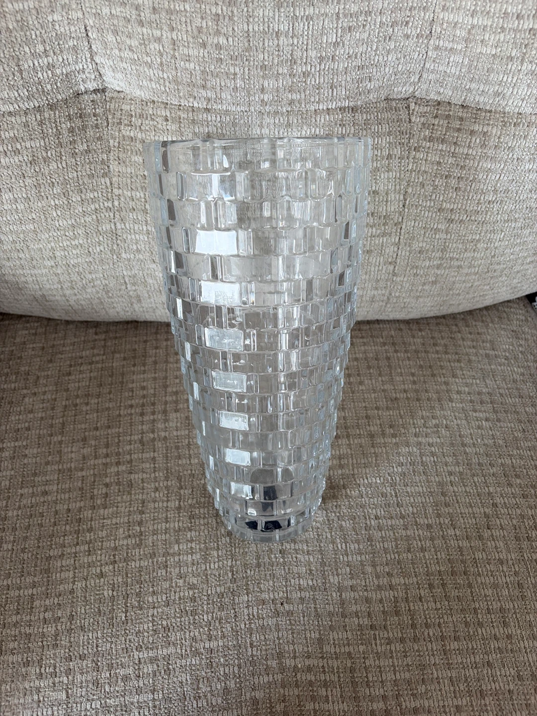 Mikasa Crystal Facet Vase