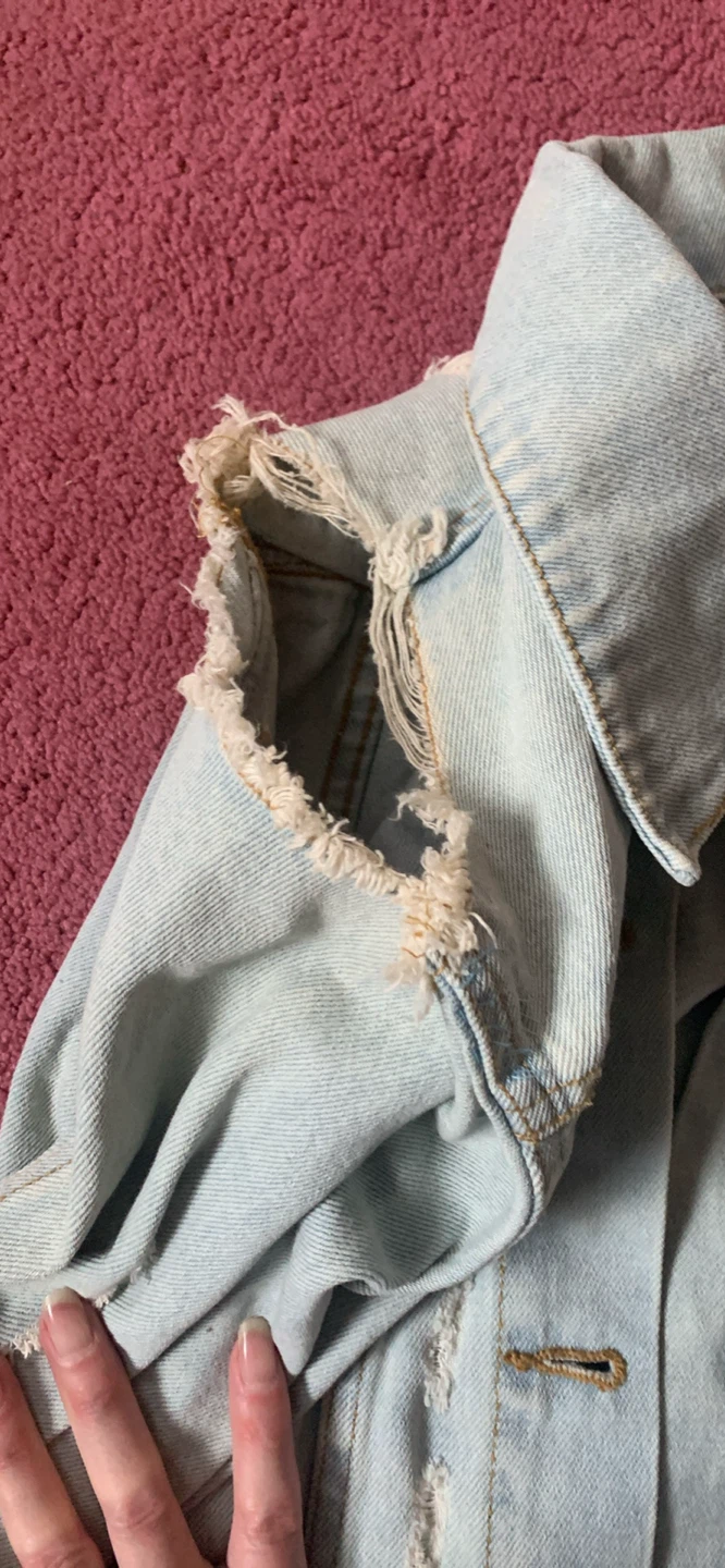Urban Planet Distressed Denim Jacket size XS - photo 5