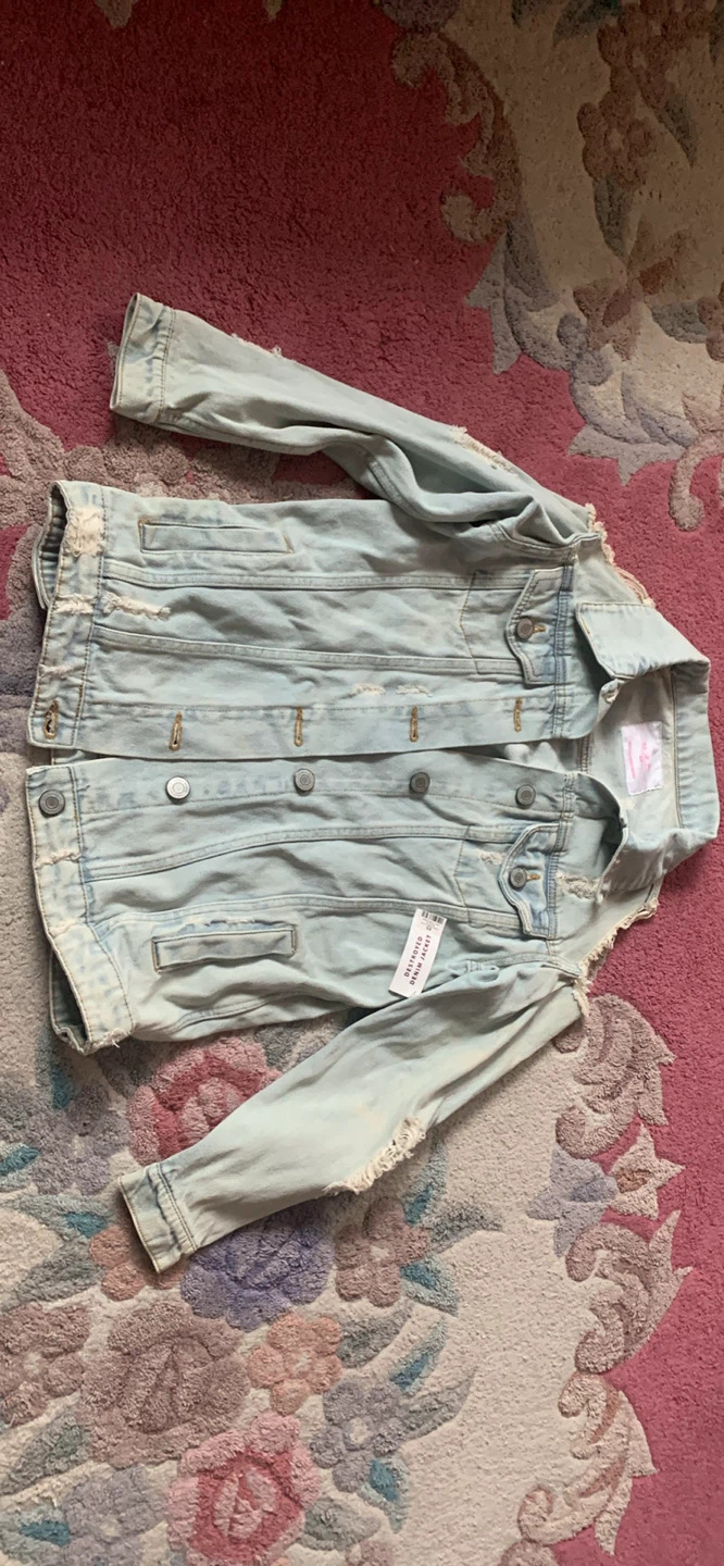 Urban Planet Distressed Denim Jacket size XS