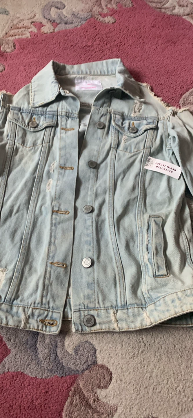 Urban Planet Distressed Denim Jacket size XS - photo 2