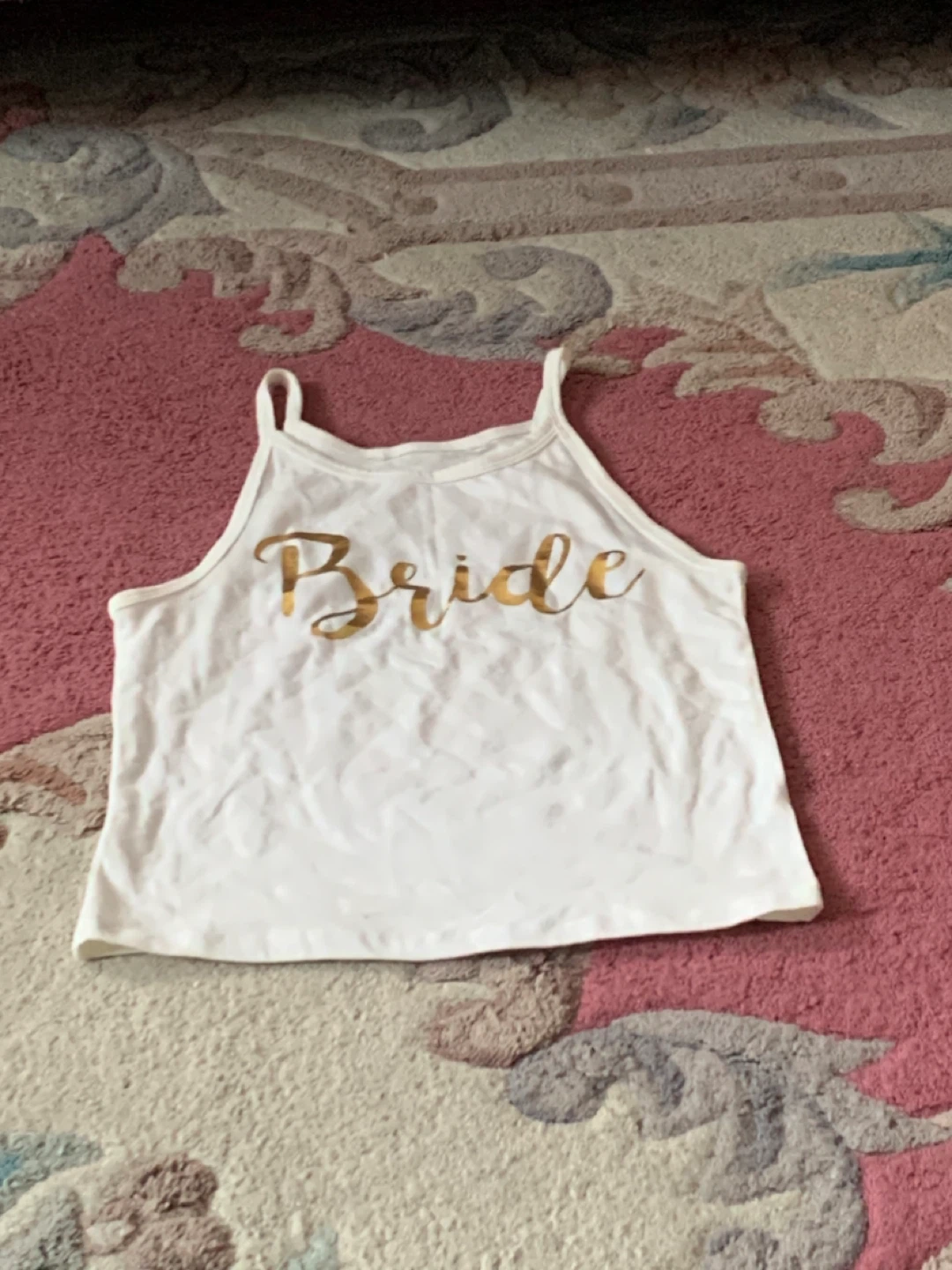 White "Bride" Tank Top size xs - photo 5