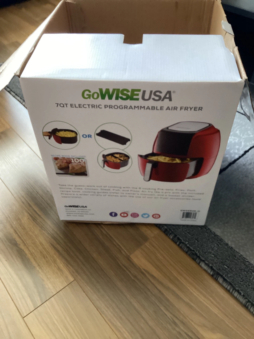 GoWISE USA 7QT Electric Programmable Air Fryer - photo 2