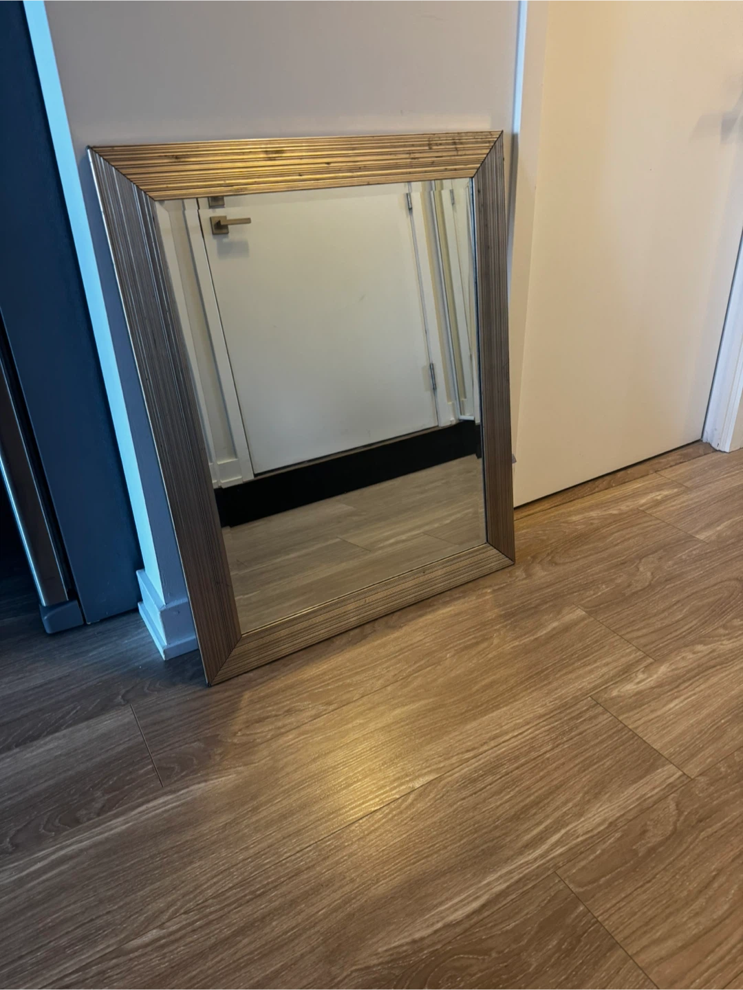 Rectangular Wall Mirror with Gold Frame - photo 2