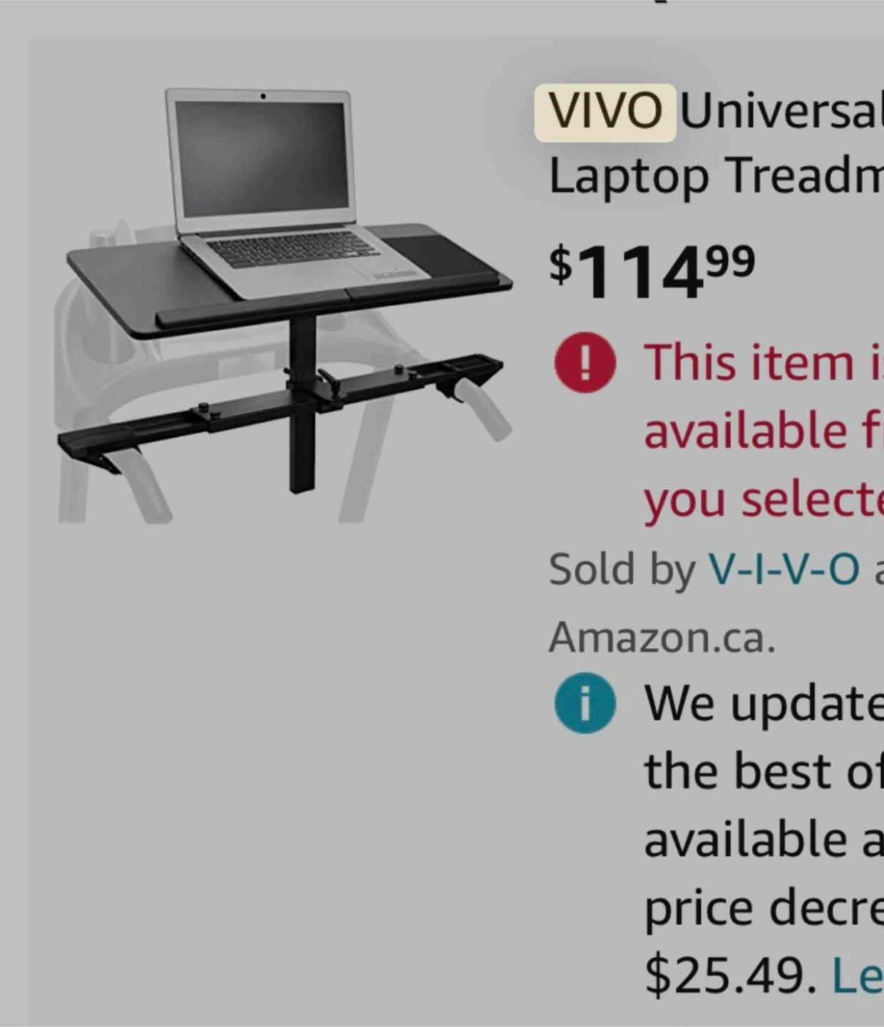Treadmill desk: new never used