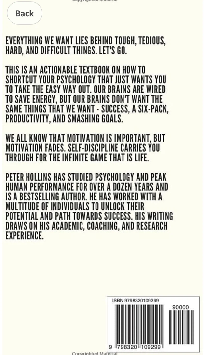 Self-Discipline for Tedious, Boring & Difficult Things - photo 2