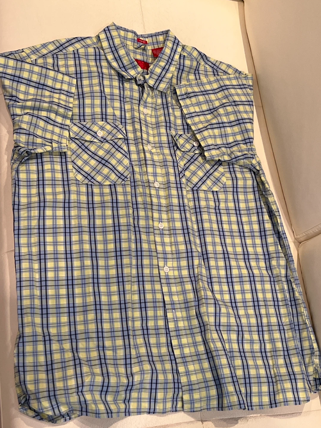 IZOD Men's Plaid Short Sleeve Button-Up Shirt - photo 3
