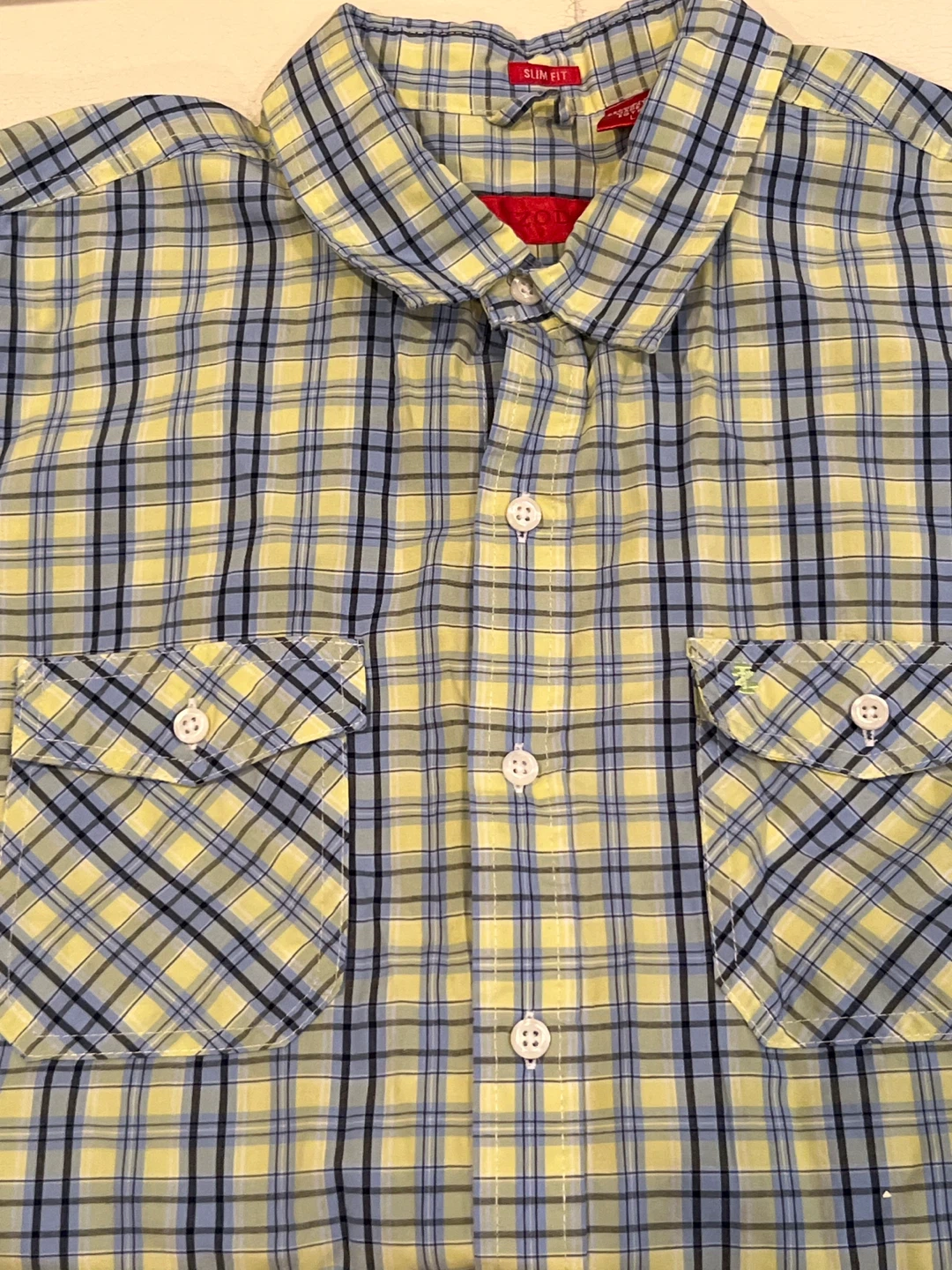 IZOD Men's Plaid Short Sleeve Button-Up Shirt - photo 5