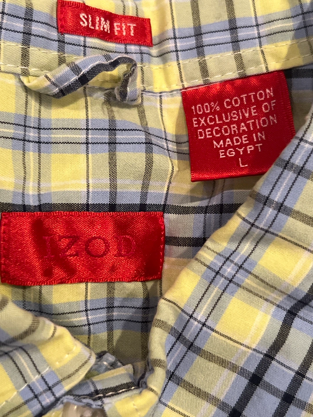 IZOD Men's Plaid Short Sleeve Button-Up Shirt - photo 2