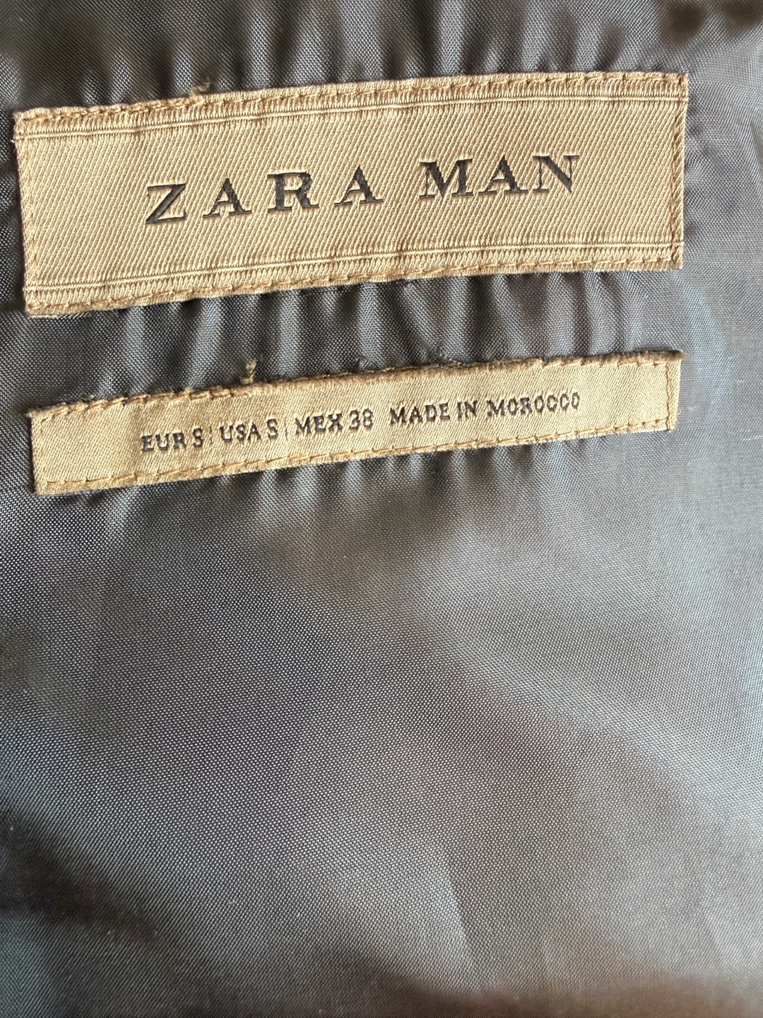 Zara Man Black Wool Blend Coat - Size S - photo 3