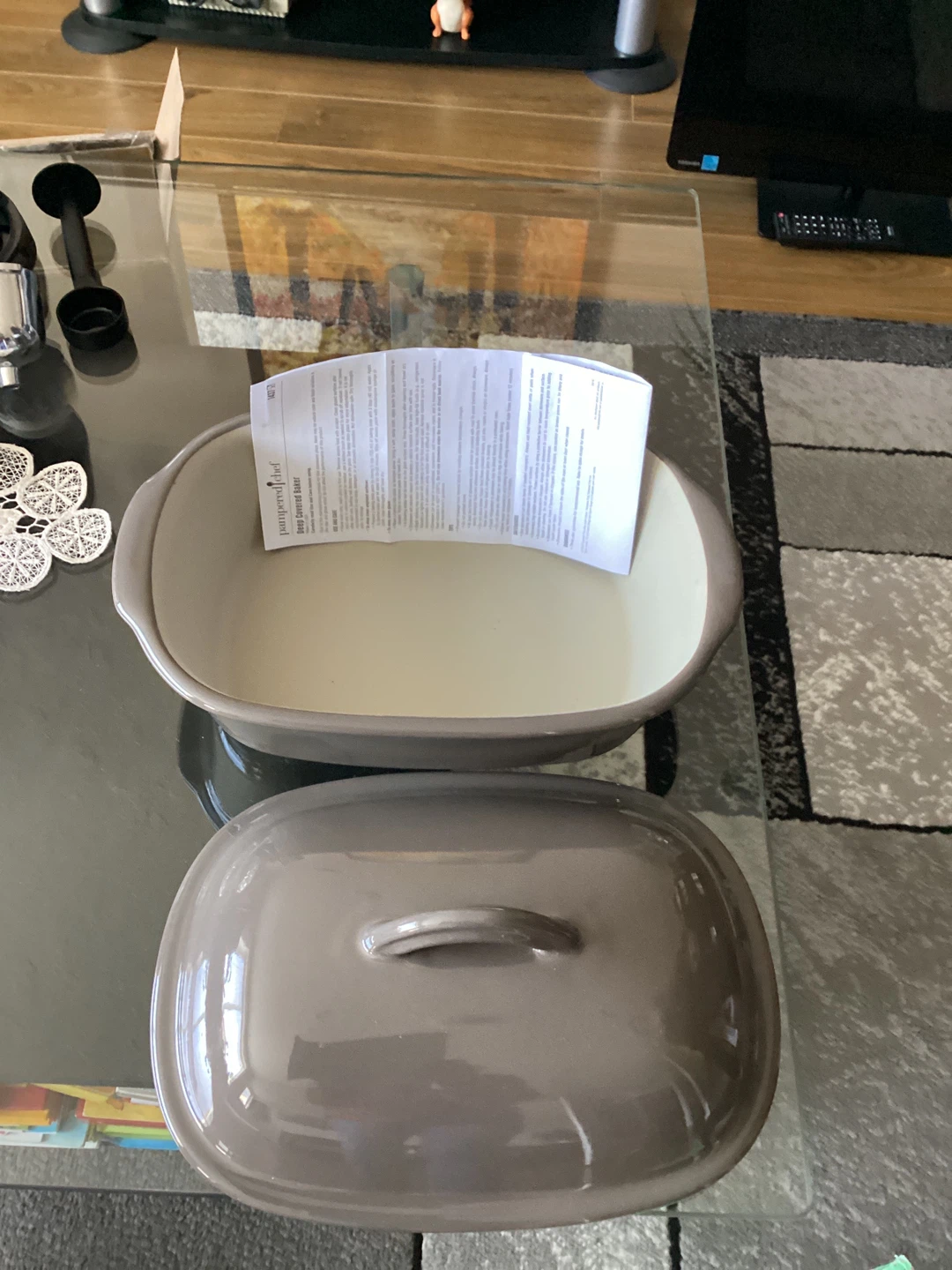 Pampered Chef Stoneware Roasting Pan - photo 2
