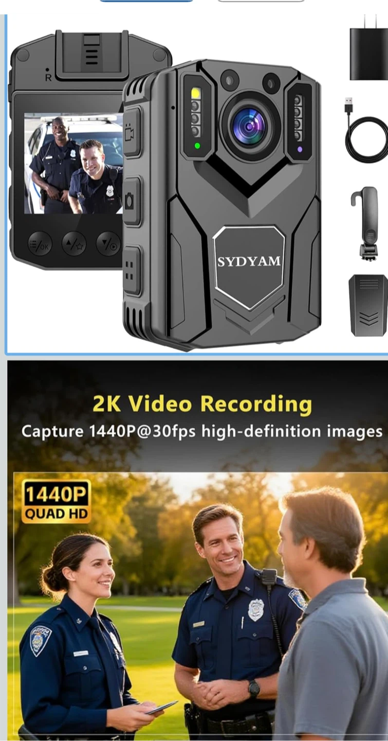 SYDYAM Body Camera with HD Video, Pictures, and Audio - photo 3