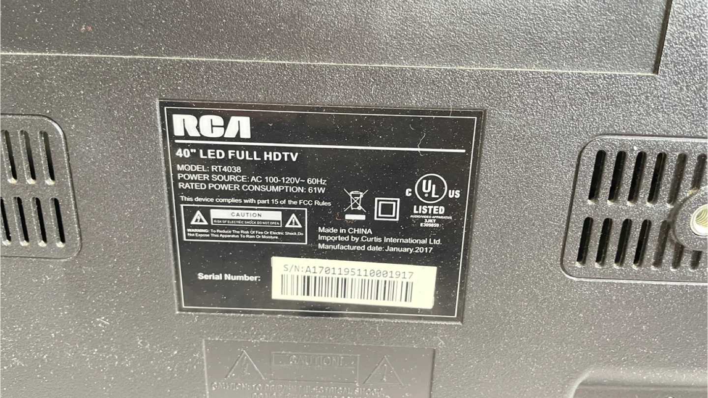 RCA 40" LED Full HDTV