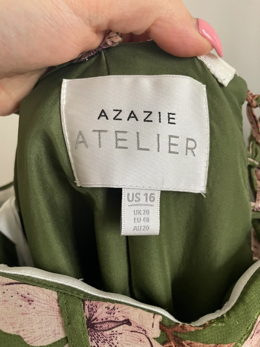 Azazie Atelier Floral Maxi Dress - US 16 - photo 3