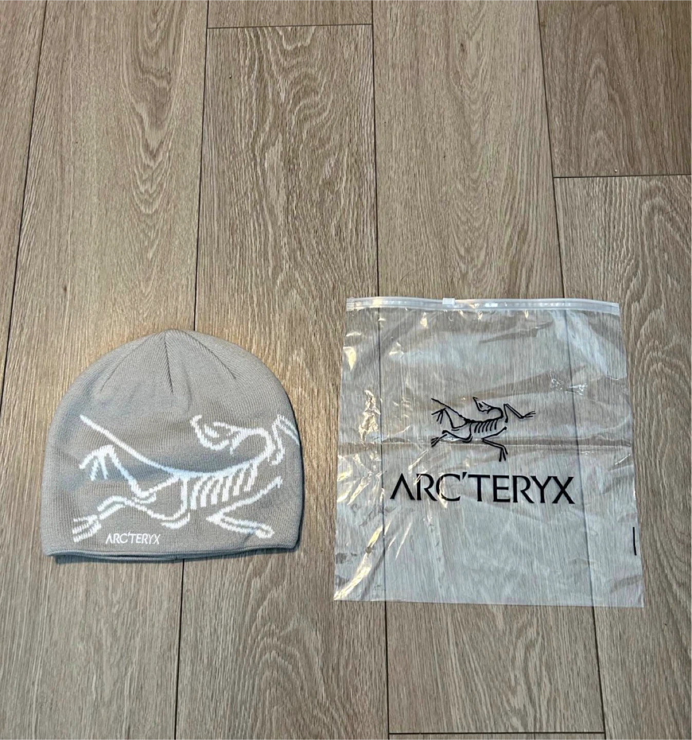 Arc'teryx Grey Beanie with Bird Logo