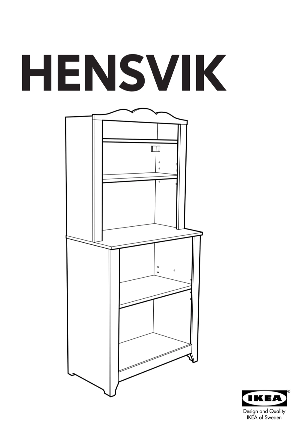 IKEA HENSVIK White Display Shelf Unit