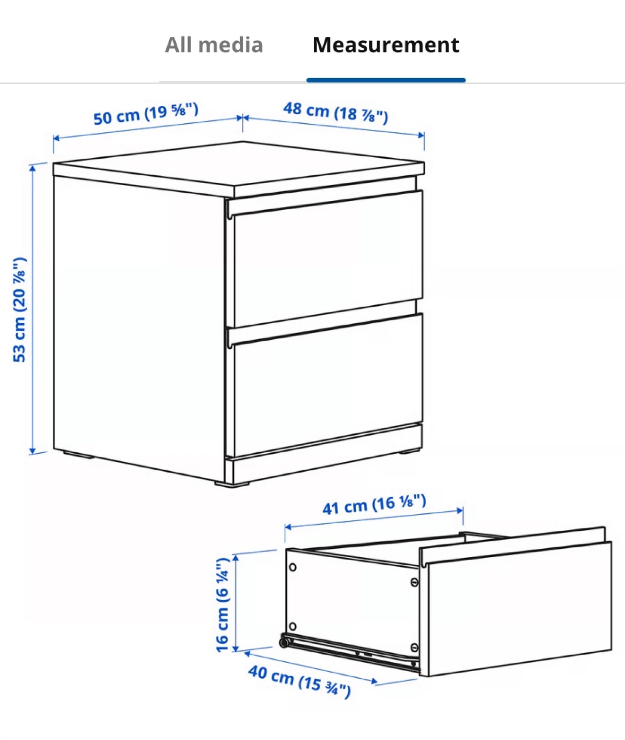 Pair of IKEA STORKLINTA Nightstands (CAN DELIVER) - photo 2