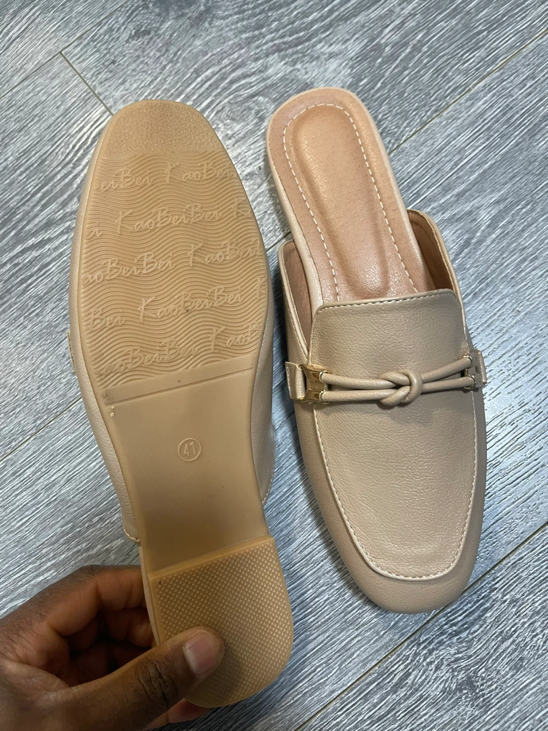 Women's Beige Mules Loafers - Size 41 - photo 5