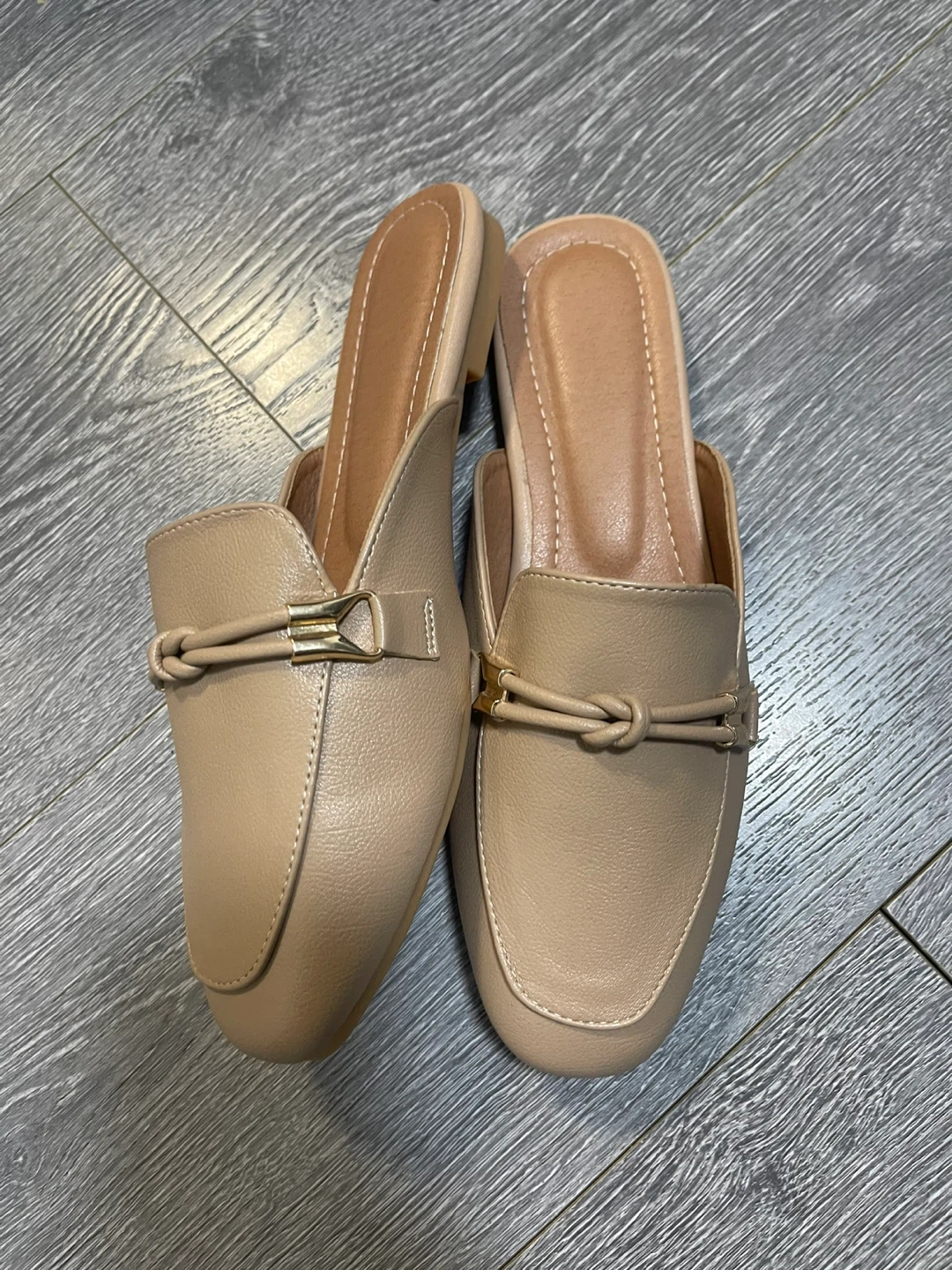 Women's Beige Mules Loafers - Size 41 - photo 2