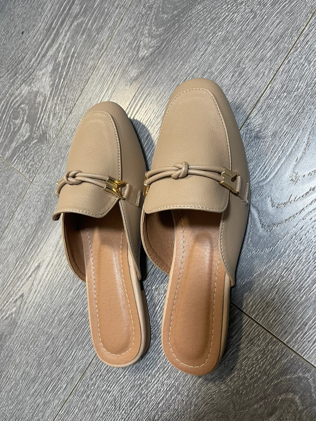 Women's Beige Mules Loafers - Size 41 - photo 3