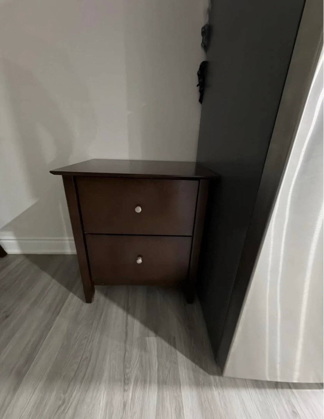 Dark Brown Table 2-Drawer