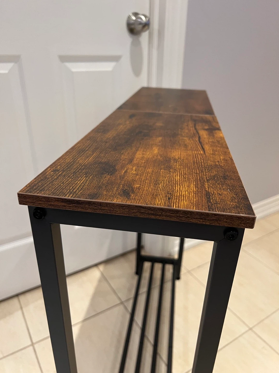 Narrow Console Table with Two Shelves - photo 4