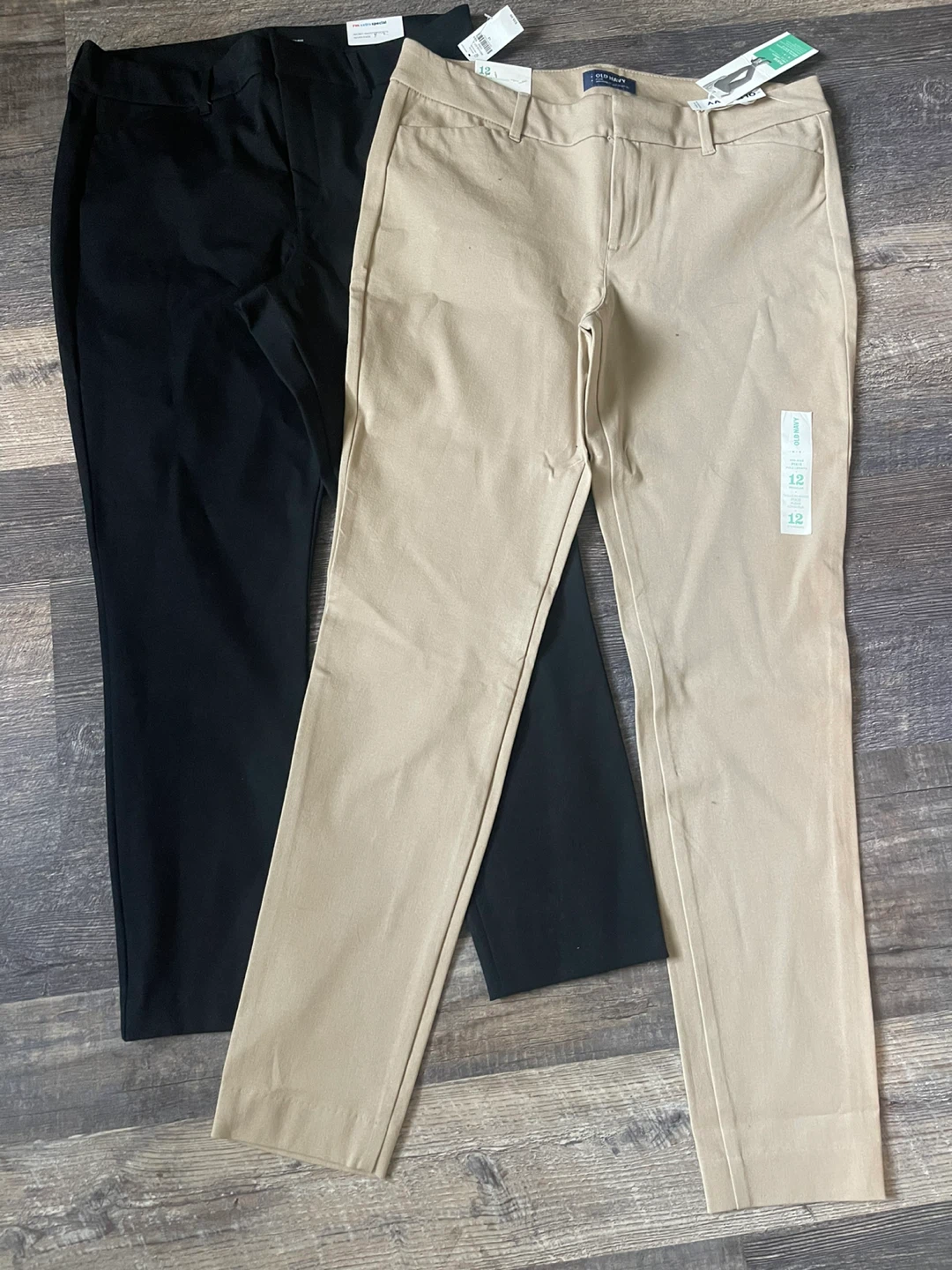 Old Navy Women's High-Rise Stretch Ankle Pants Blue & Beige - photo 4
