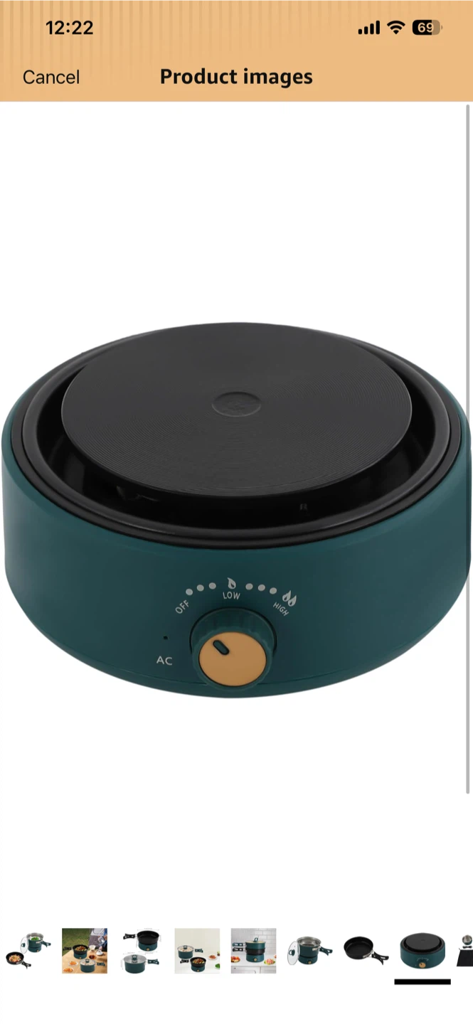Portable Electric Cooker Set with Pot, Pan, and Steamer - photo 4