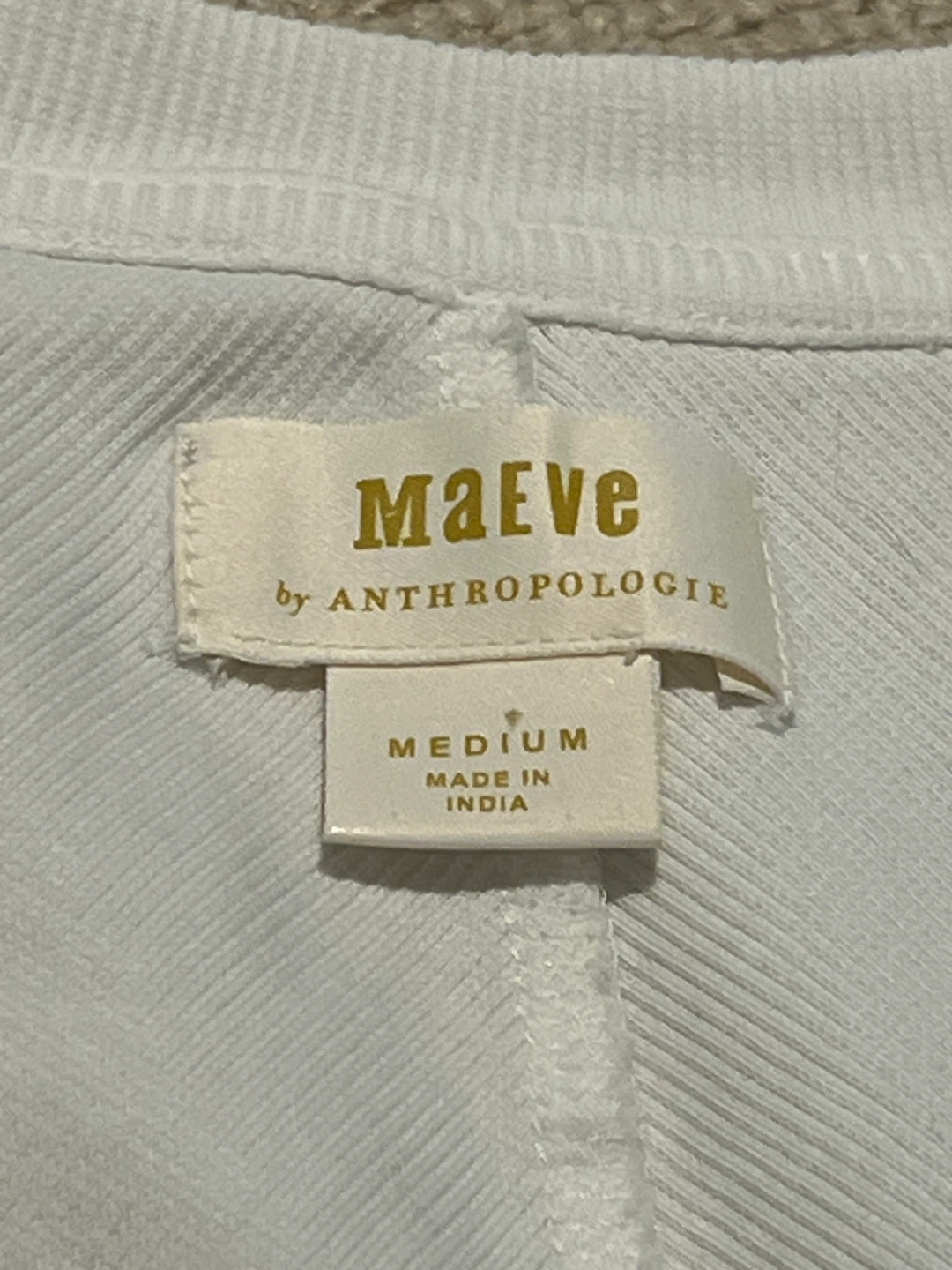 Maeve White Zip-Up Top - photo 2