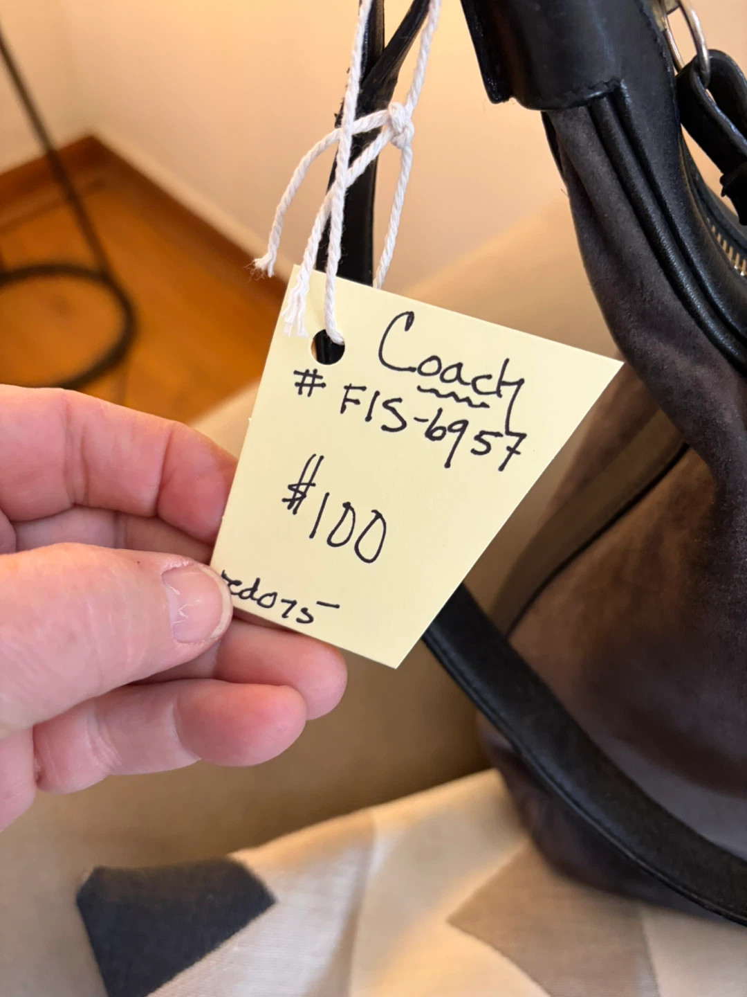 Coach Suede and Leather Shoulder Bag - photo 3