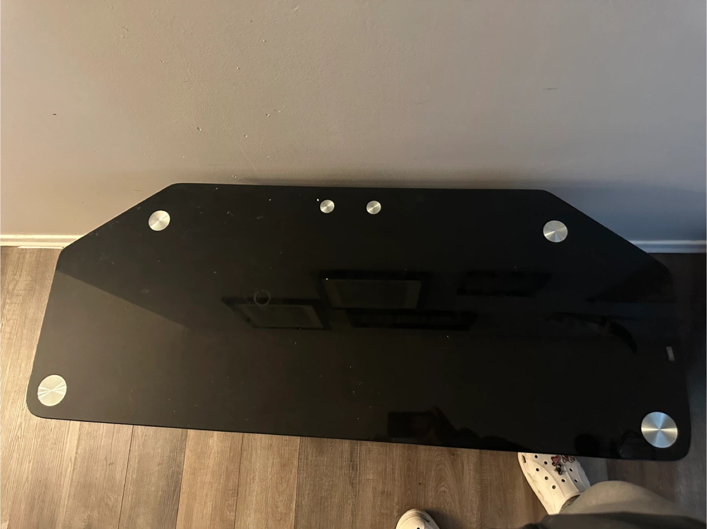 Black Glass 3-Tier TV Stand 🥕 - photo 2