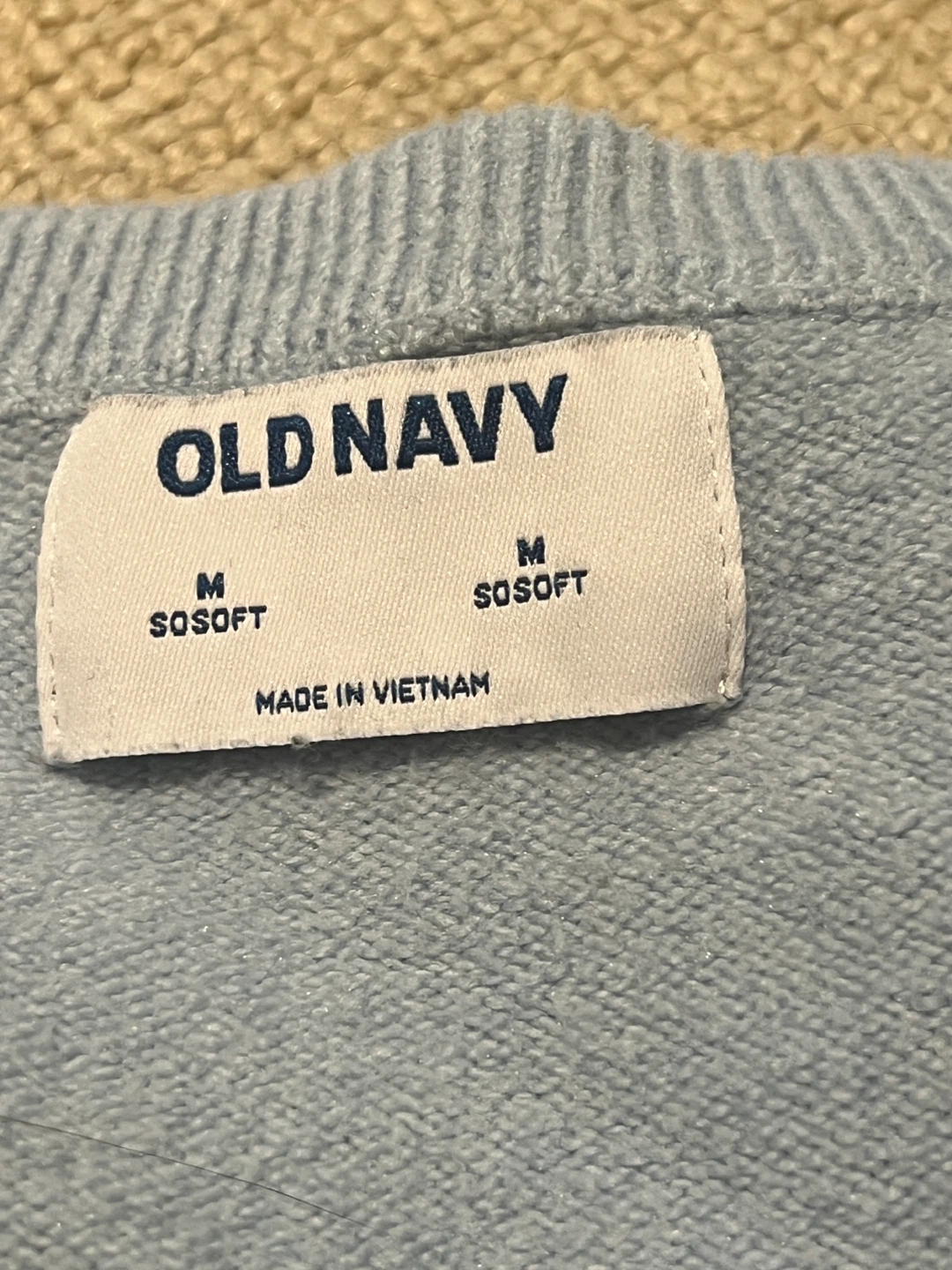Old Navy Light Blue V-Neck Sweater Vest - Size Medium - photo 3