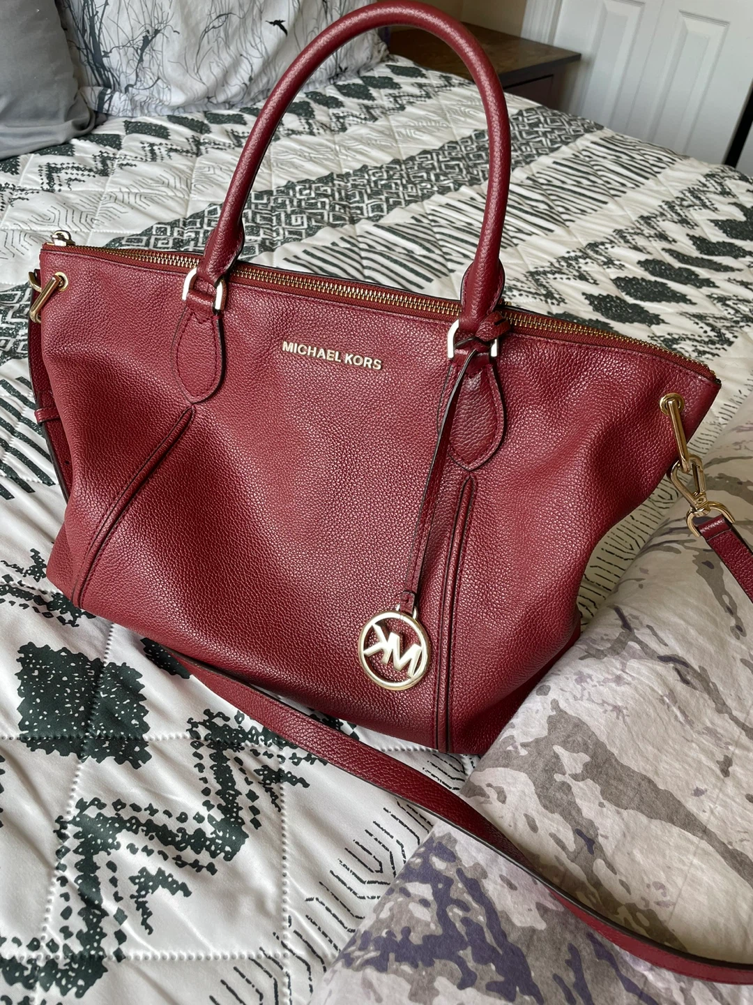 Michael Kors Satchel Handbag - Red