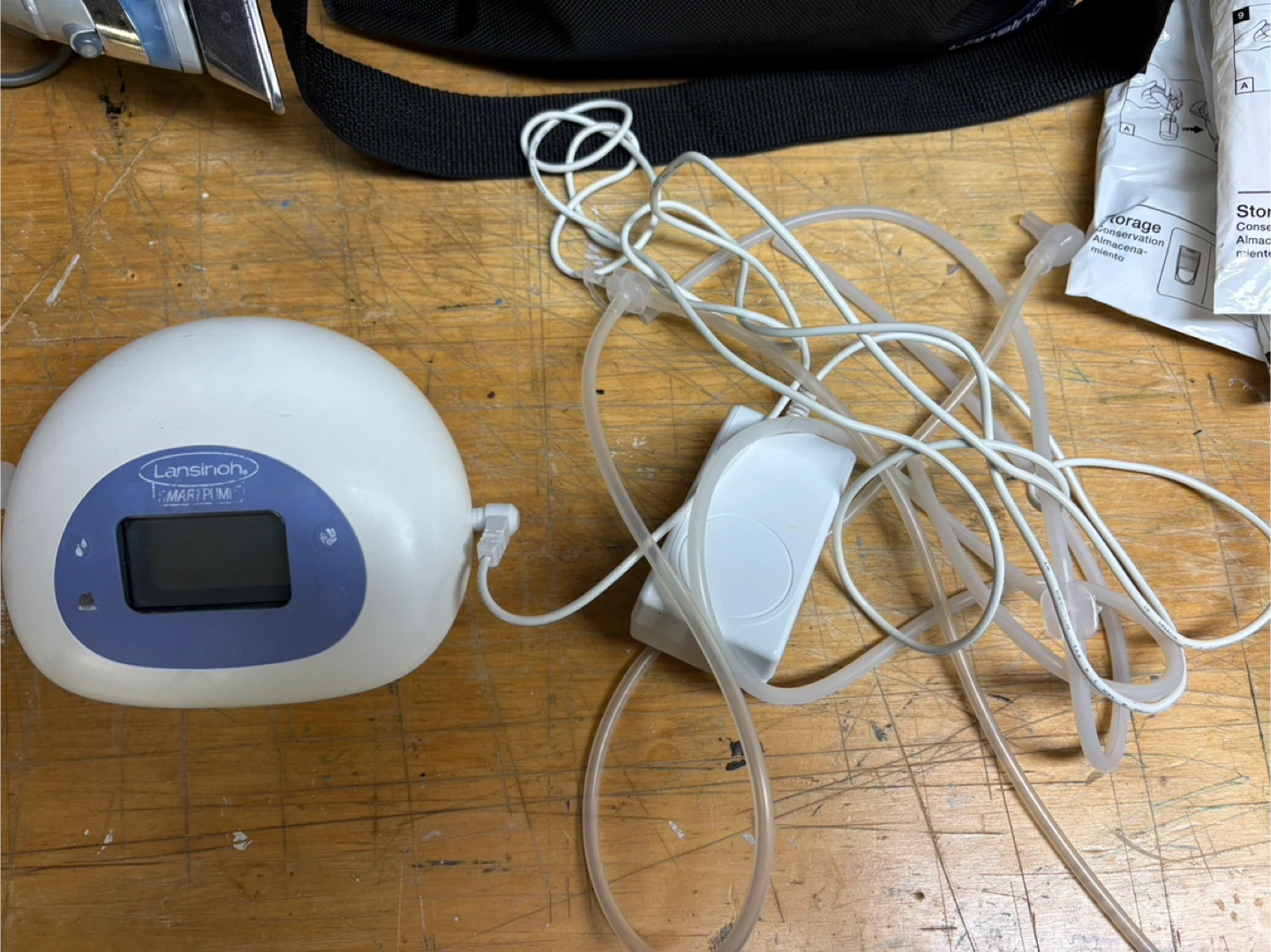 Lansinoh Smart Milk Pump System with Medela Bra and Bags